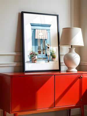 Boutique Besuch Pastellfarben