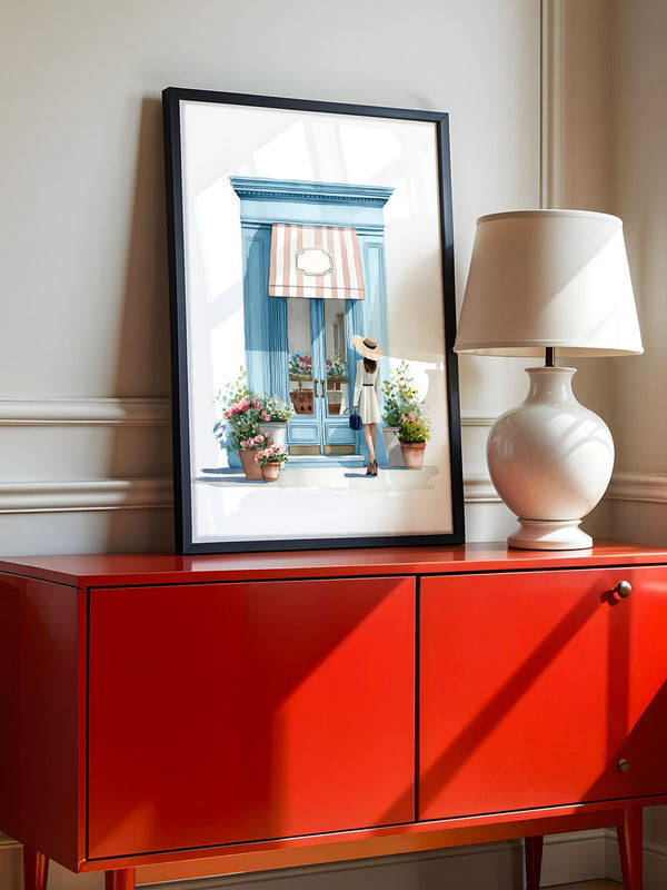 Boutique Besuch Pastellfarben