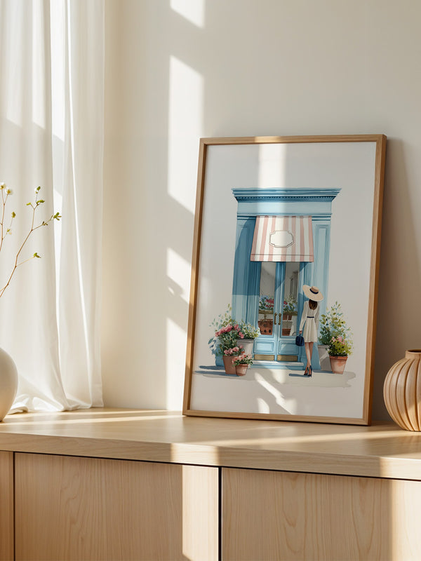 Boutique Besuch Pastellfarben