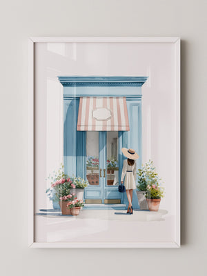 Boutique Besuch Pastellfarben