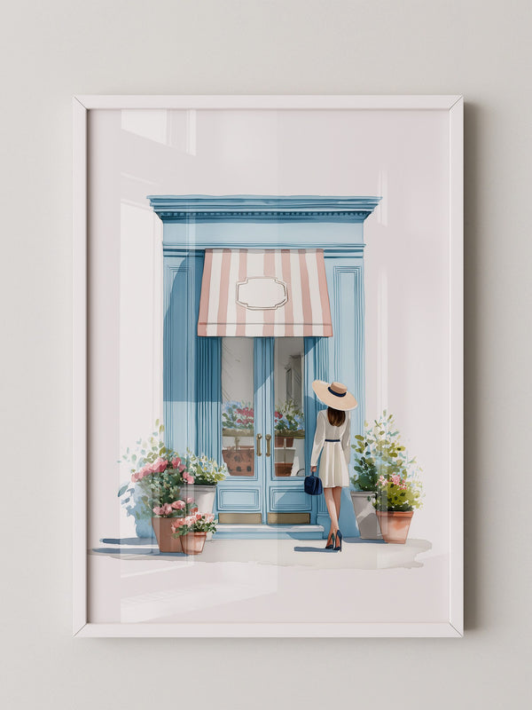 Boutique Besuch Pastellfarben