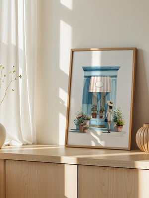 Boutique Besuch Pastellfarben