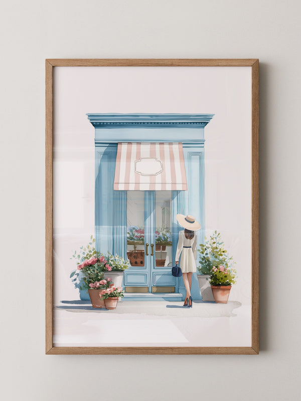 Boutique Besuch Pastellfarben