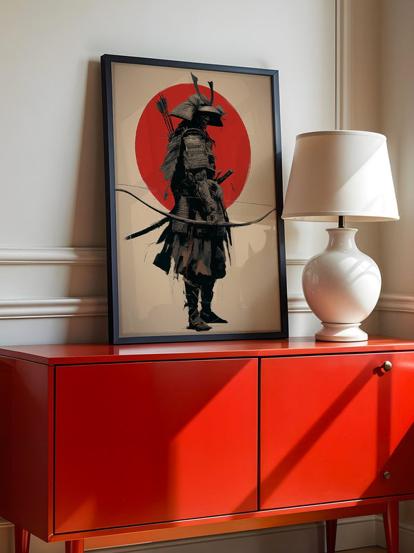 Samurai Rüstung Rot Japanisch