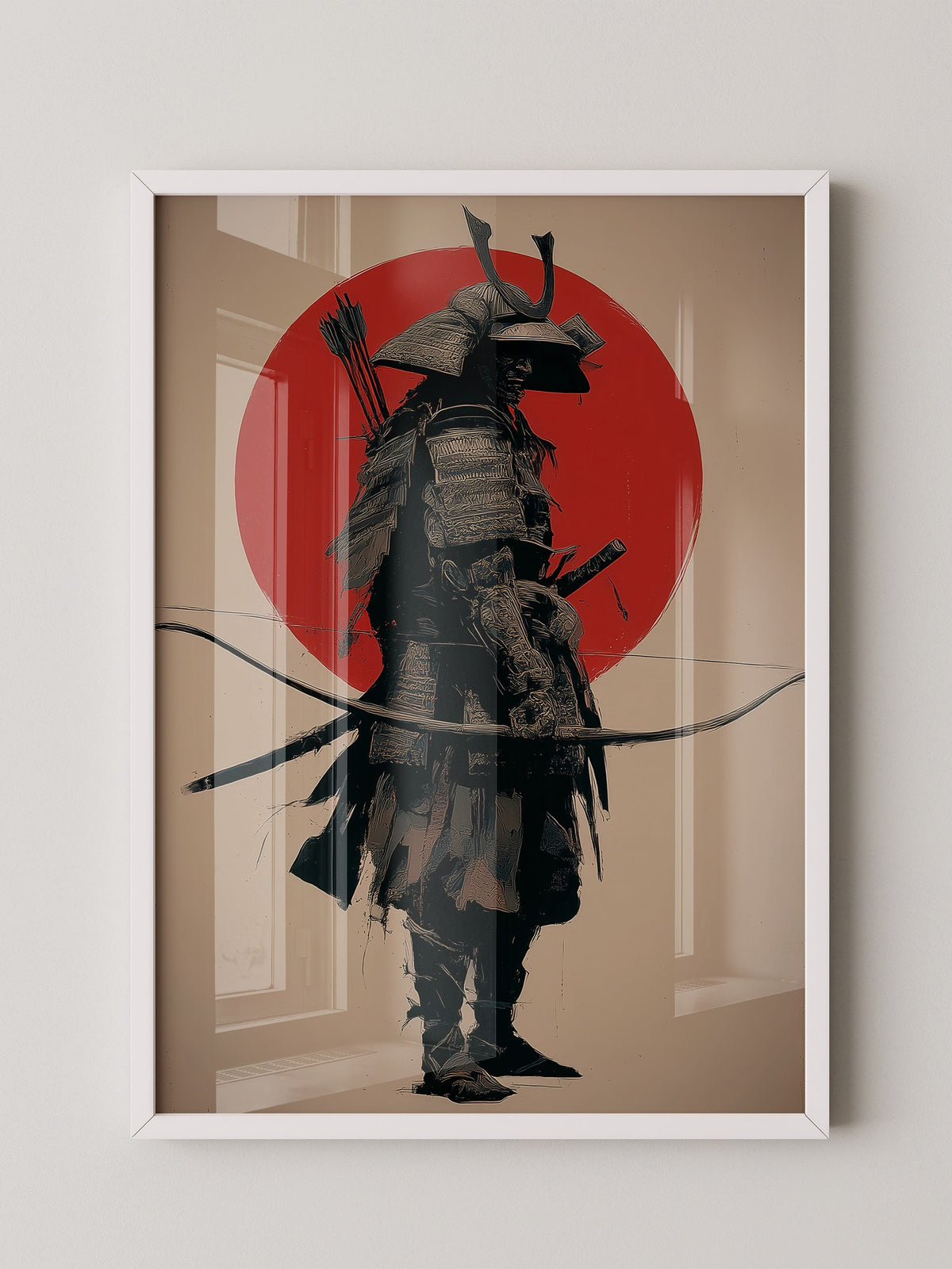 Samurai Rüstung Rot Japanisch