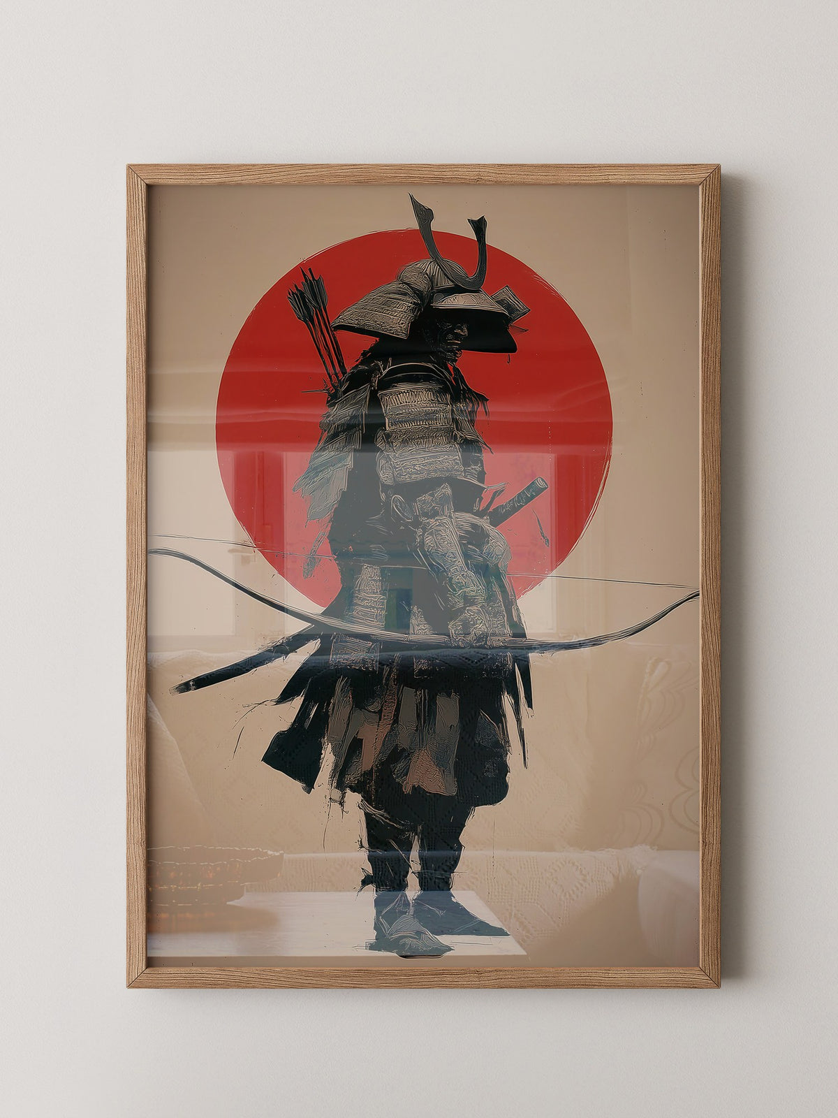 Samurai Rüstung Rot Japanisch
