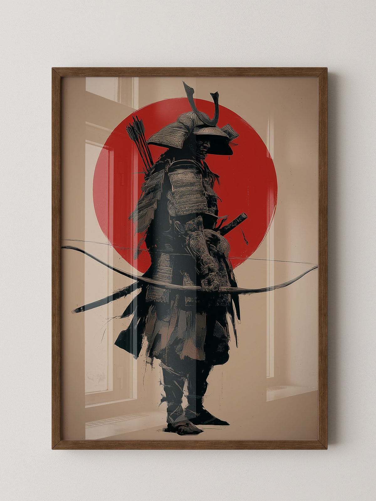 Samurai Rüstung Rot Japanisch
