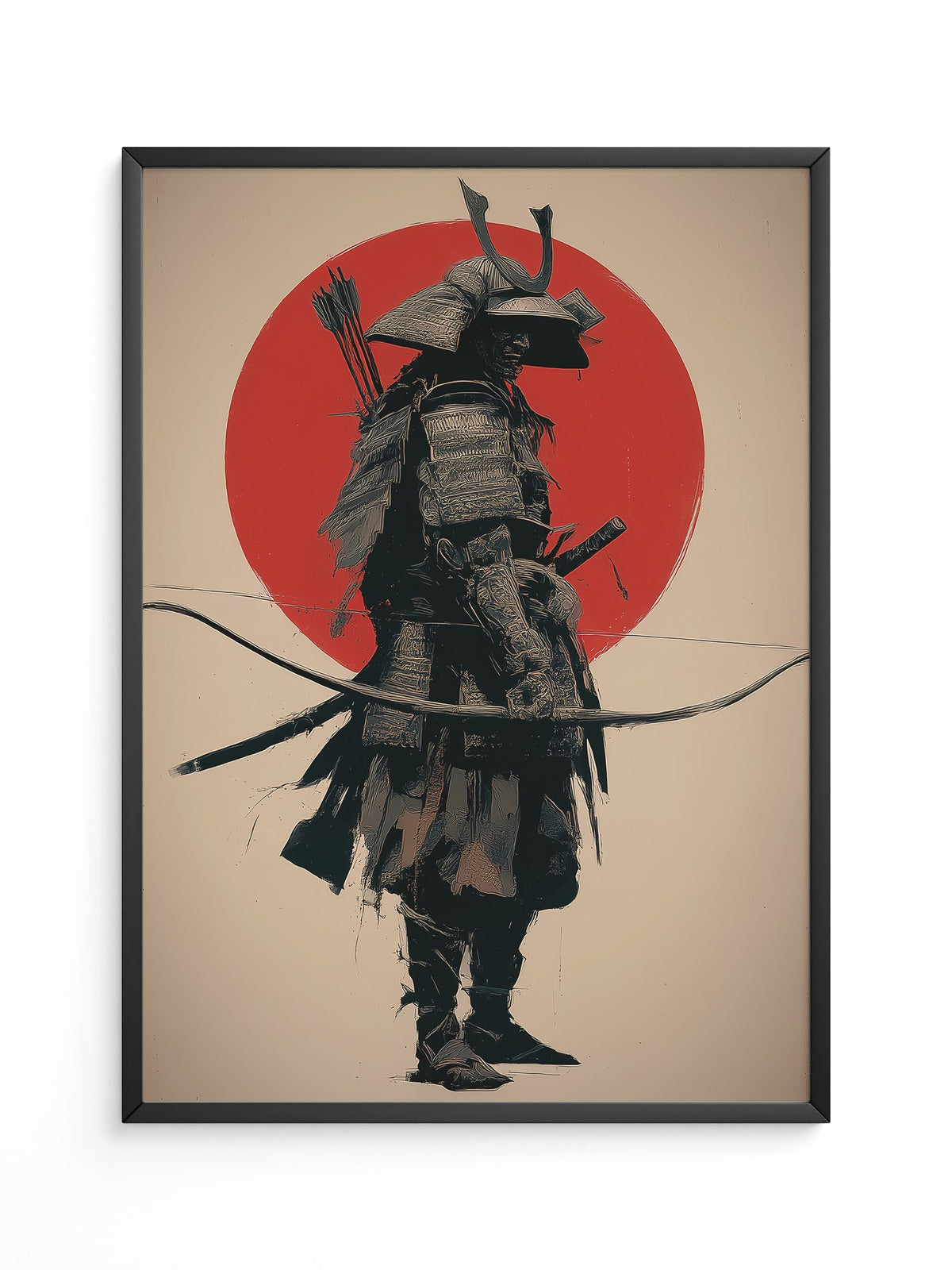 Samurai Rüstung Rot Japanisch