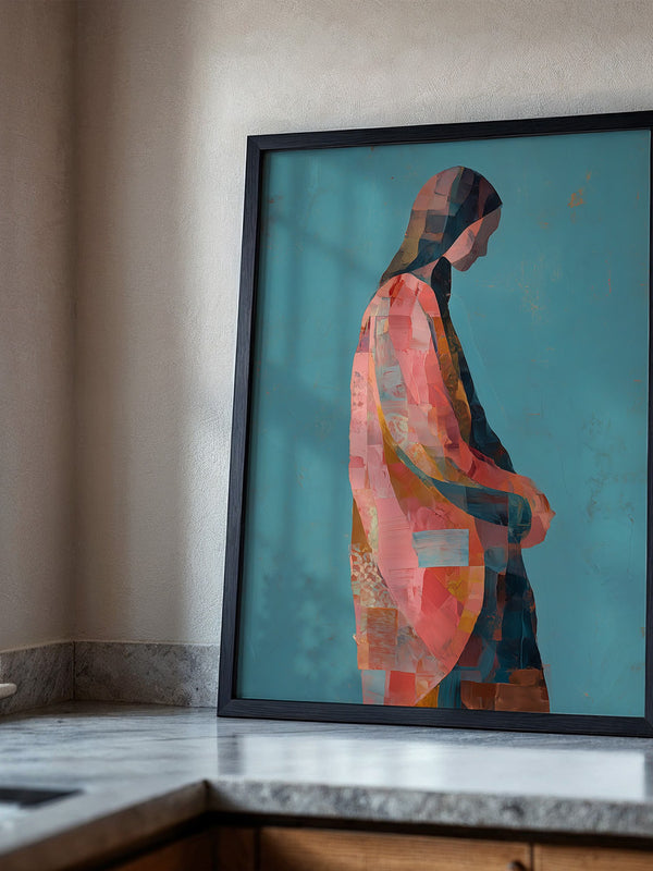 Farbige Silhouette Mosaik