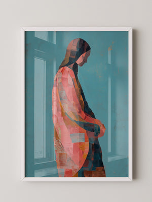 Farbige Silhouette Mosaik