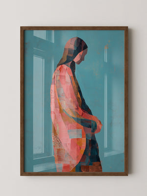 Farbige Silhouette Mosaik