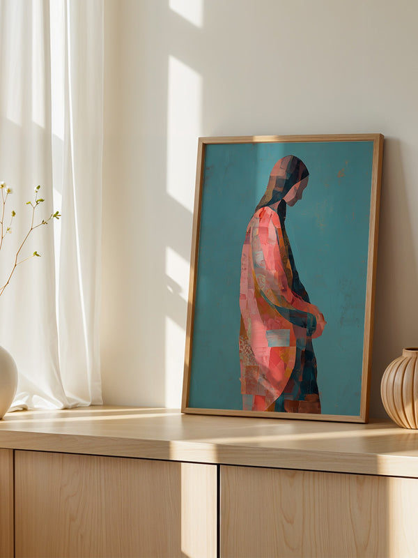 Farbige Silhouette Mosaik