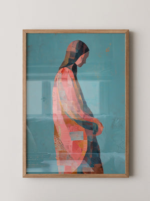 Farbige Silhouette Mosaik