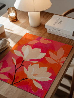 Magnolien Blüten kräftig bunt