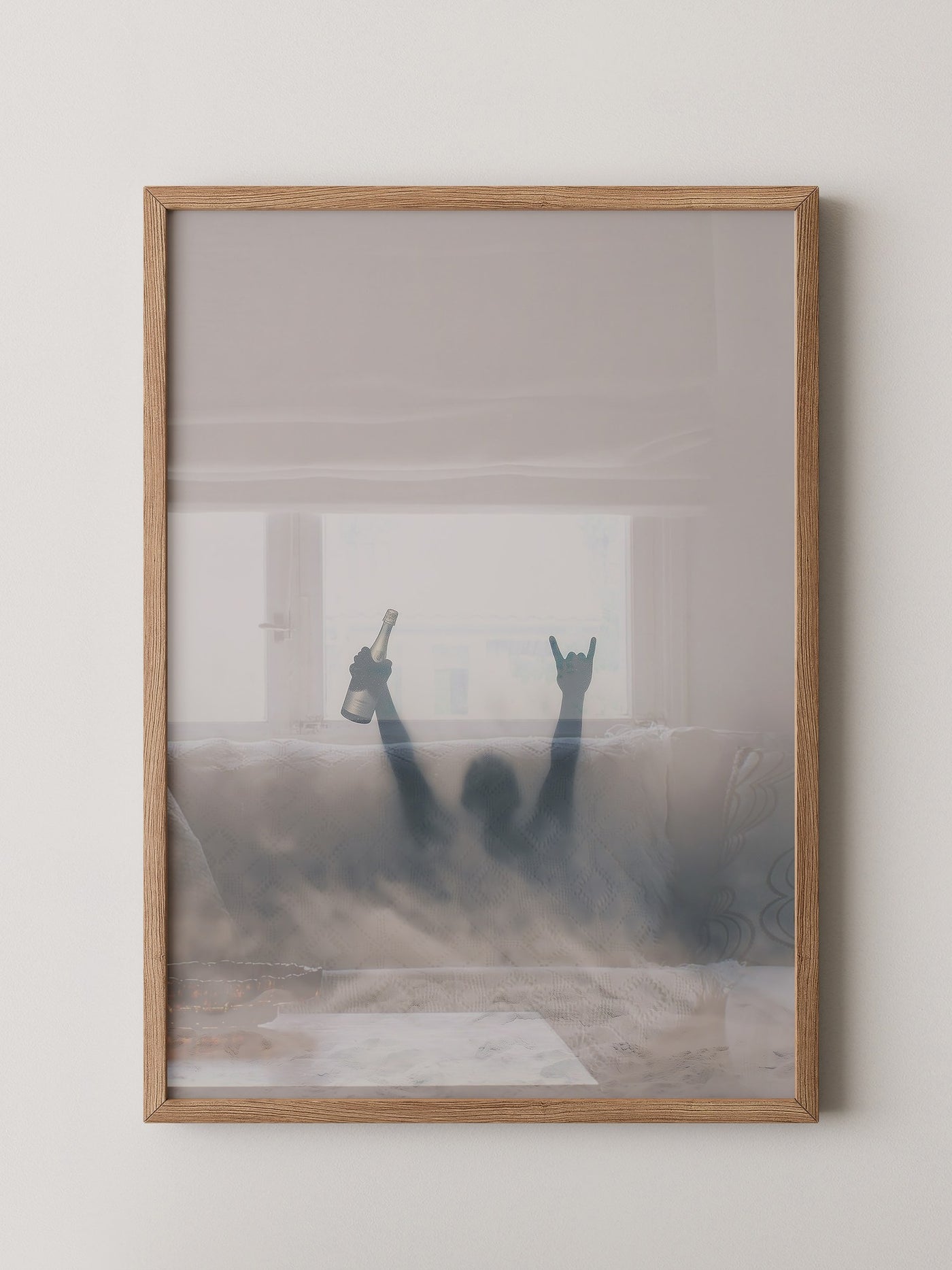 Nebel Silhouette Flasche Stimmung
