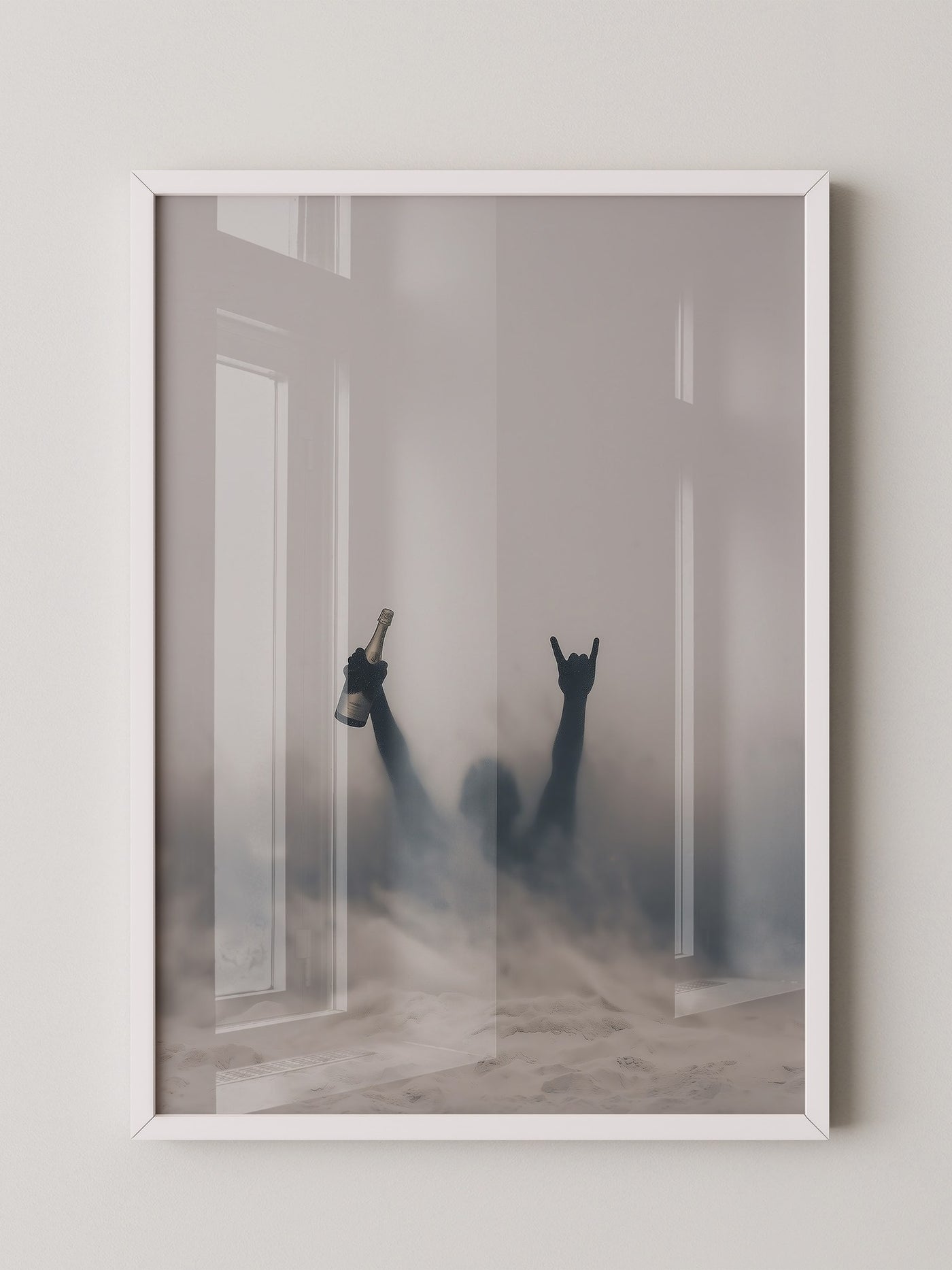 Nebel Silhouette Flasche Stimmung