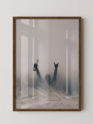 Nebel Silhouette Flasche Stimmung