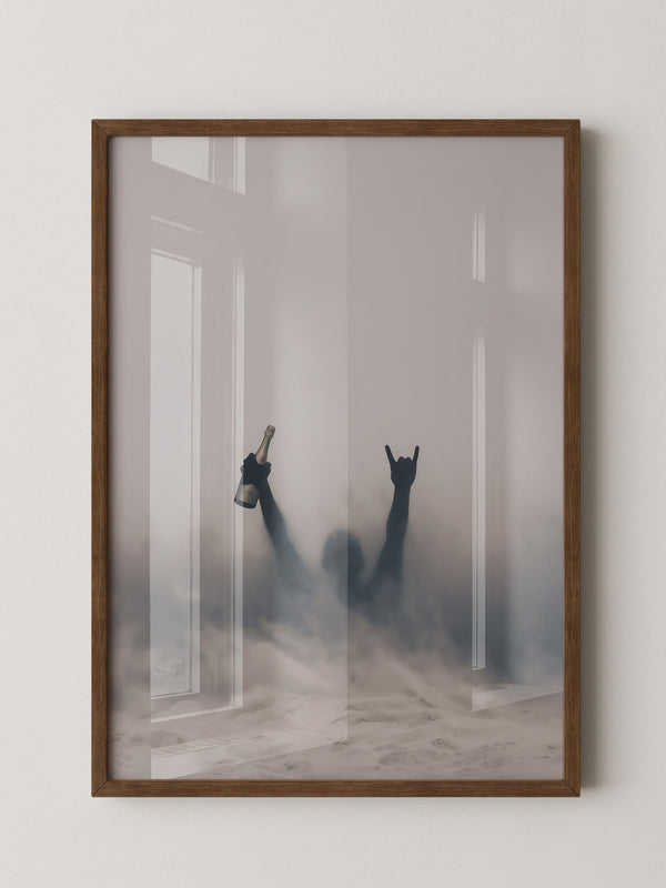 Nebel Silhouette Flasche Stimmung