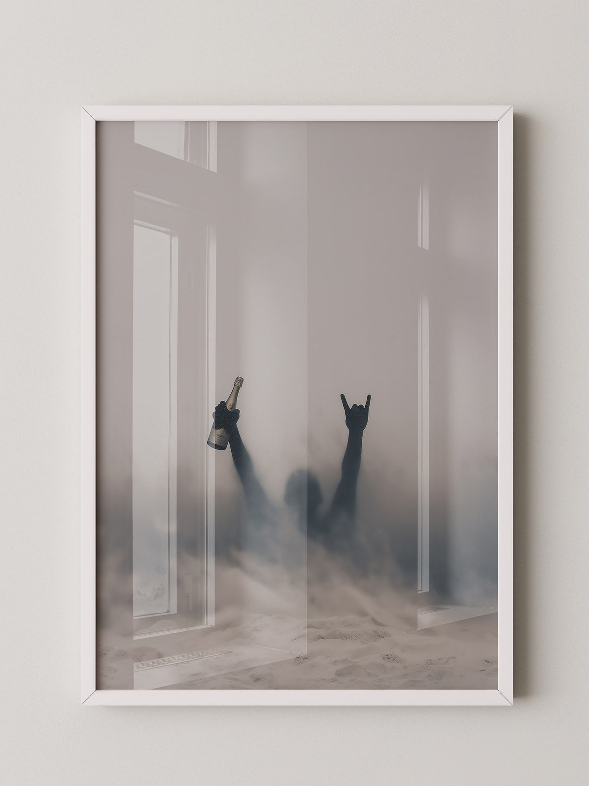 Nebel Silhouette Flasche Stimmung