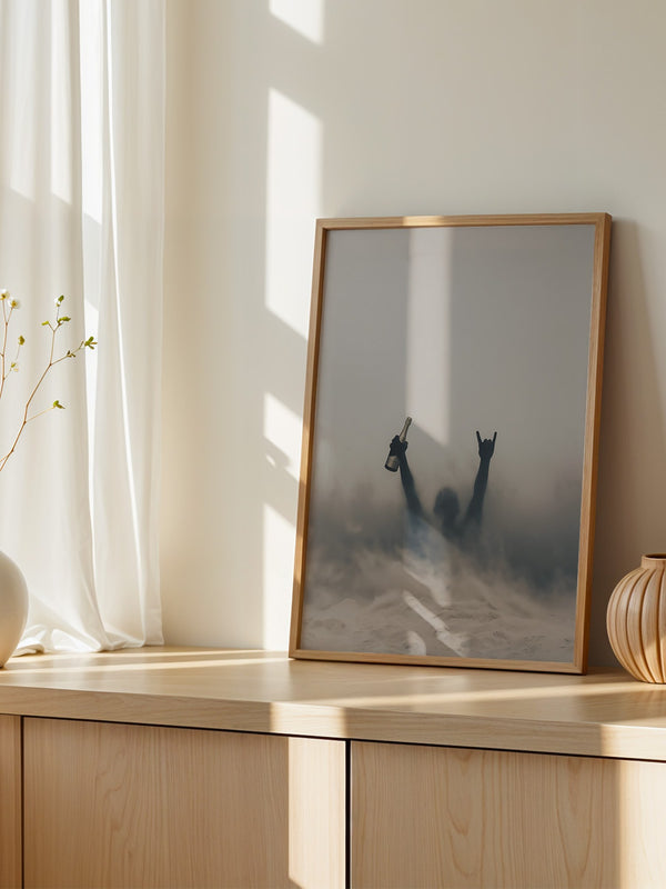 Nebel Silhouette Flasche Stimmung