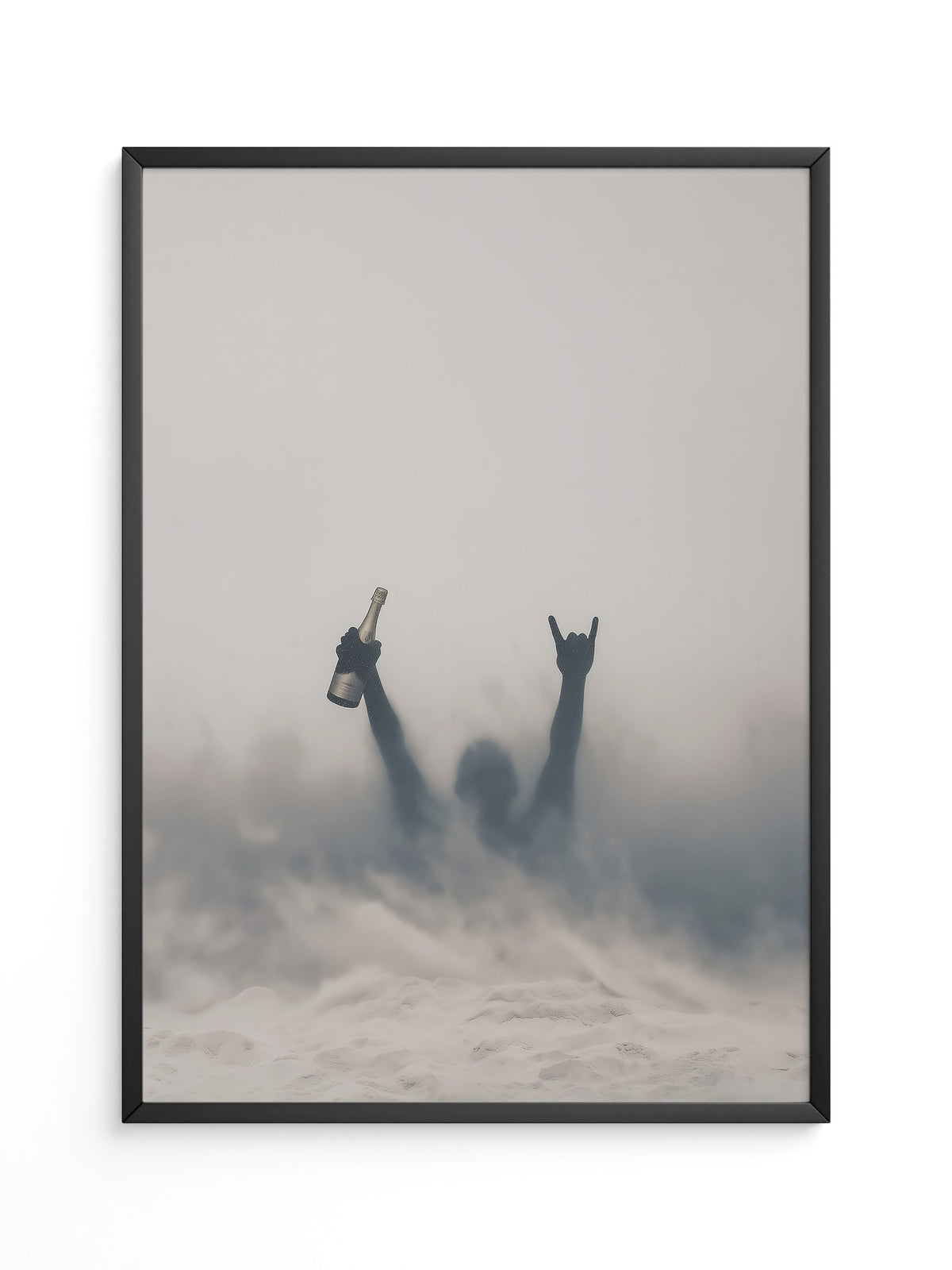 Nebel Silhouette Flasche Stimmung
