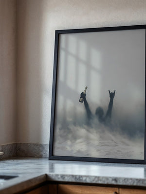 Nebel Silhouette Flasche Stimmung