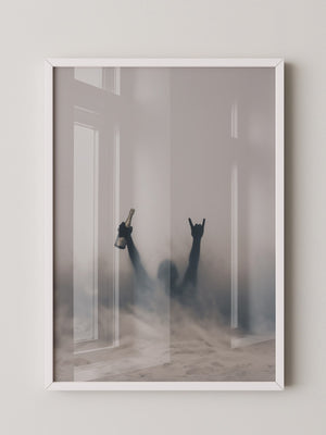 Nebel Silhouette Flasche Stimmung