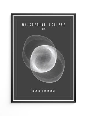 Kosmische Linien Abstrakt Schwarzweiß