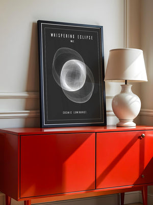 Kosmische Linien Abstrakt Schwarzweiß