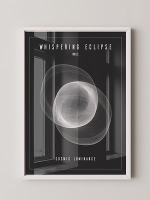 Kosmische Linien Abstrakt Schwarzweiß