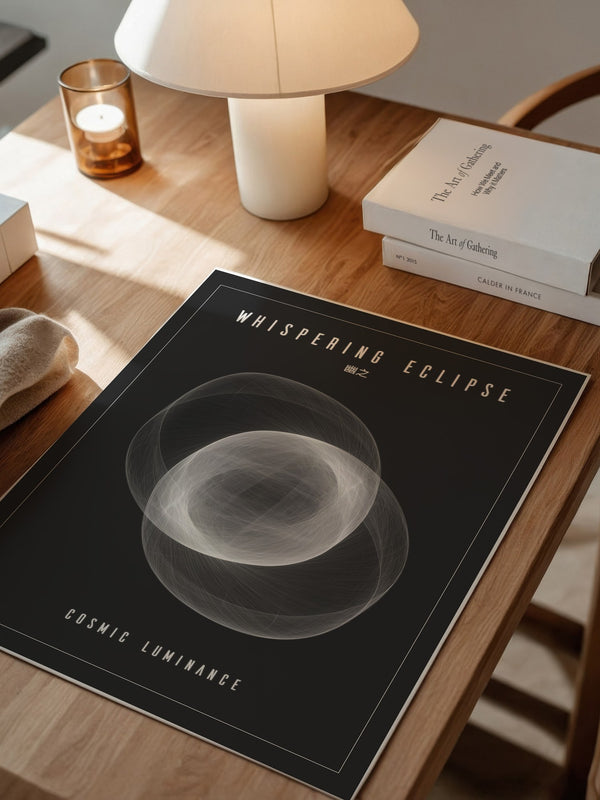 Kosmische Linien Abstrakt Schwarzweiß