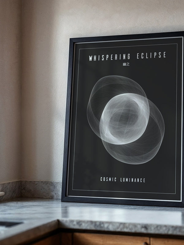 Kosmische Linien Abstrakt Schwarzweiß
