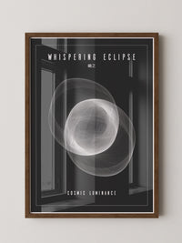 Kosmische Linien Abstrakt Schwarzweiß