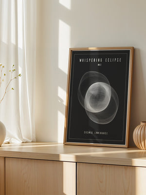 Kosmische Linien Abstrakt Schwarzweiß