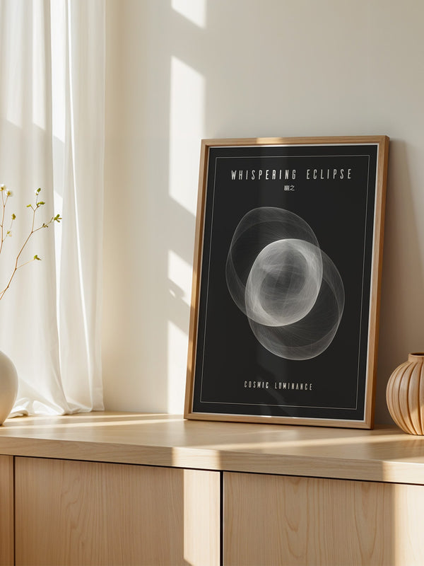 Kosmische Linien Abstrakt Schwarzweiß