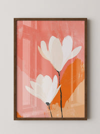 Blüten Rosa Orange Abstrakt