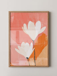 Blüten Rosa Orange Abstrakt