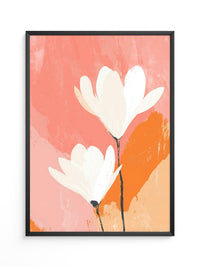 Blüten Rosa Orange Abstrakt