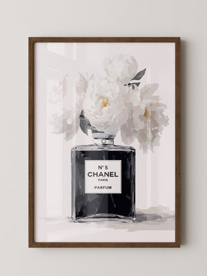 Chanel Flakon weiße Blumen