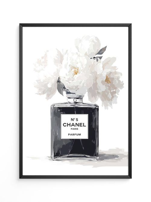 Chanel Flakon weiße Blumen