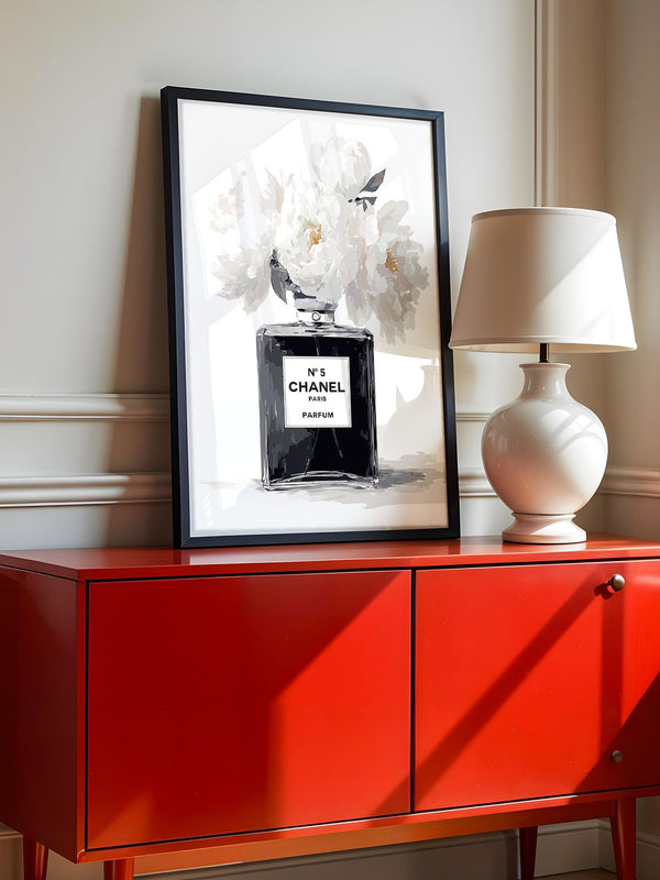 Chanel Flakon weiße Blumen