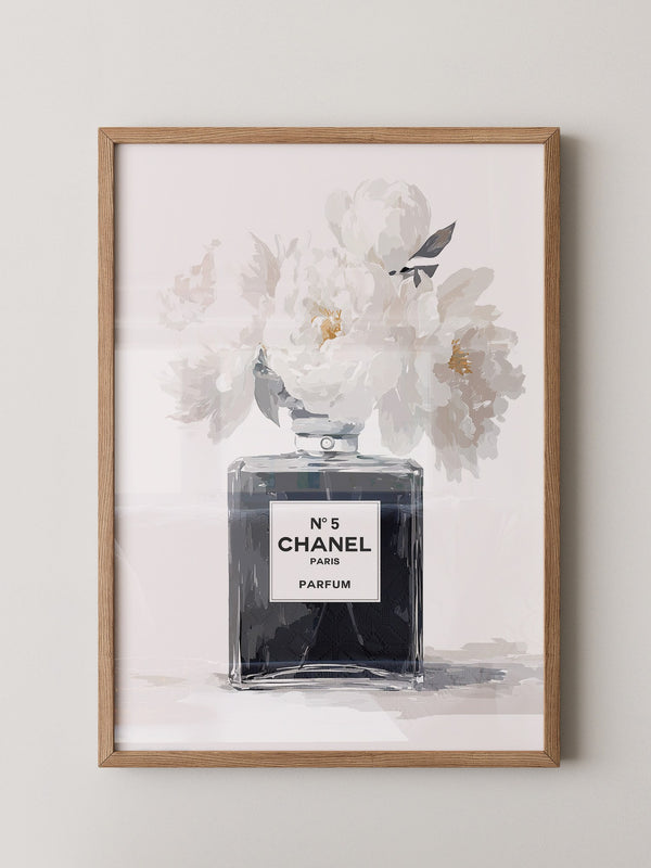 Chanel Flakon weiße Blumen