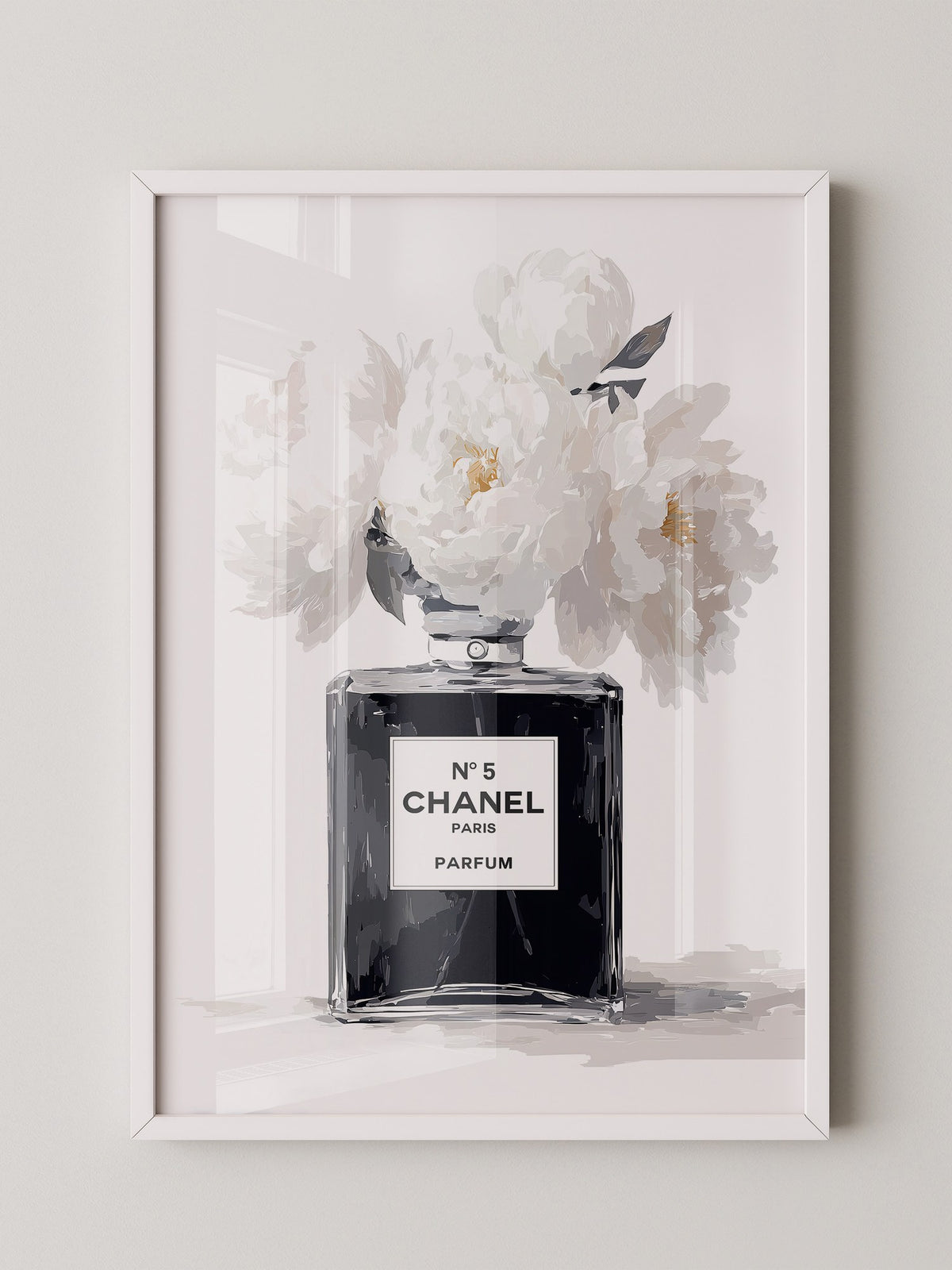 Chanel Flakon weiße Blumen