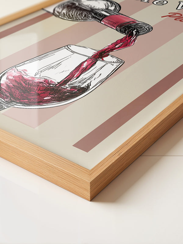 Weinglas Rotwein Zeichnung