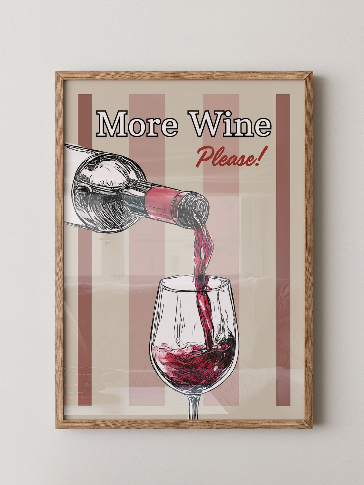 Weinglas Rotwein Zeichnung