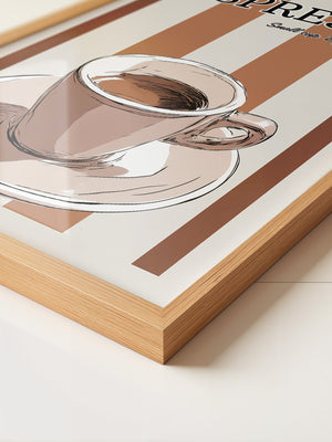 Espresso Tasse Retro Stil