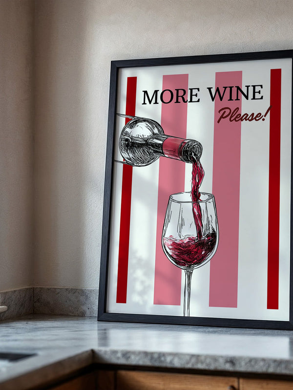 Wein einschenken Rot Streifen