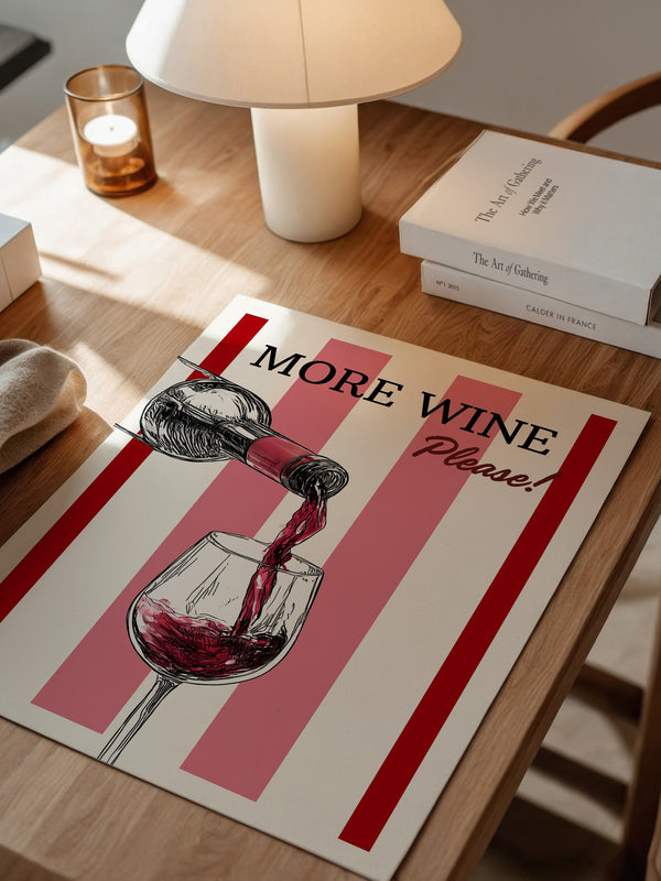 Wein einschenken Rot Streifen
