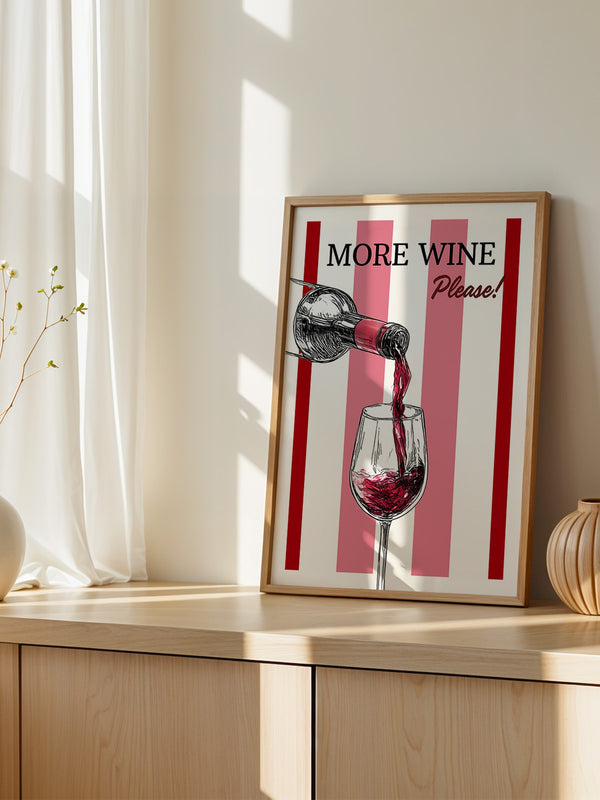 Wein einschenken Rot Streifen