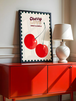 Kirschen Retro Einfachheit